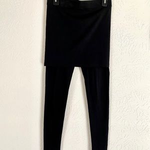 Black leggings with attached skirt!